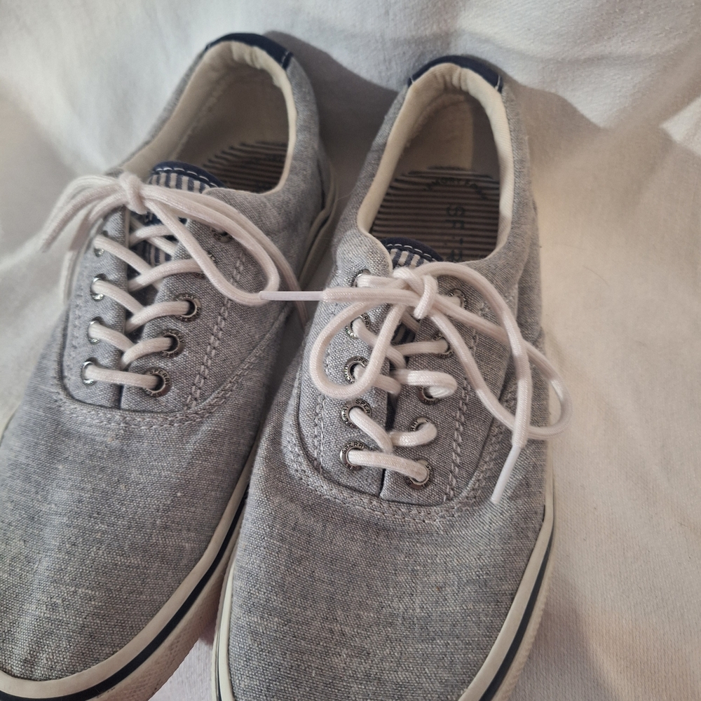Sperry Gray Canvas Men's Sneakers